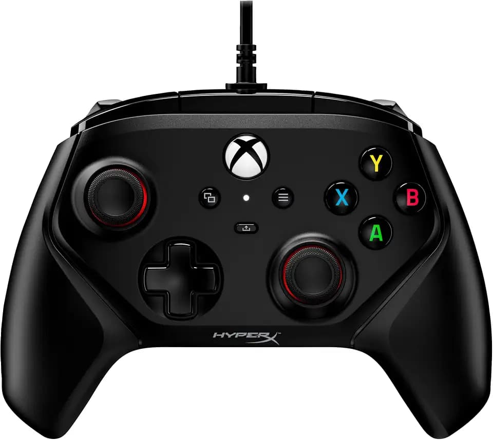 HyperX Clutch Gladiate – Kabelgebundener Controller, offiziell lizenziert von Xbox, 2 Trigger-Locks, programmierbare Tasten, 2 Vibrations-Motoren