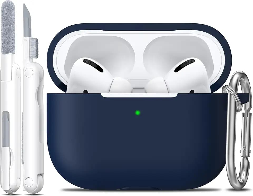 R-fun for AirPods Pro 2 Case Silicone Cover, Midnight Blue