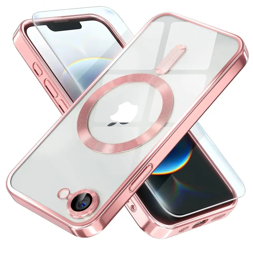 Misea Magnetic for iPhone 17e / 16e Case Compatible with MagSafe Pink