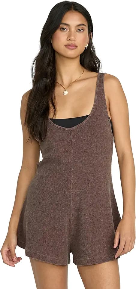 Billabong Women's Never Better Cover-Up Cotton Knit Romper (XS-XL)