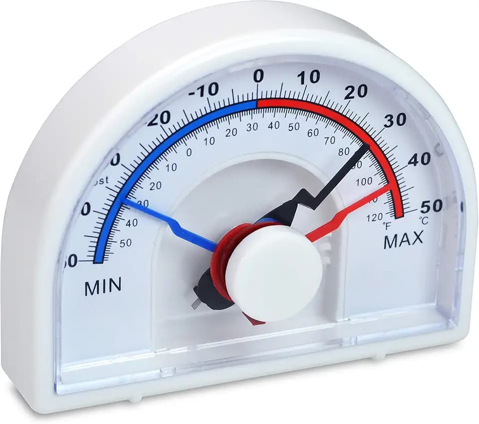 SP Bel-Art, H-B DURAC Bi-Metallic Min/Max Thermometer; -30 to 60C (-20 to 140F) (B61301-0300)