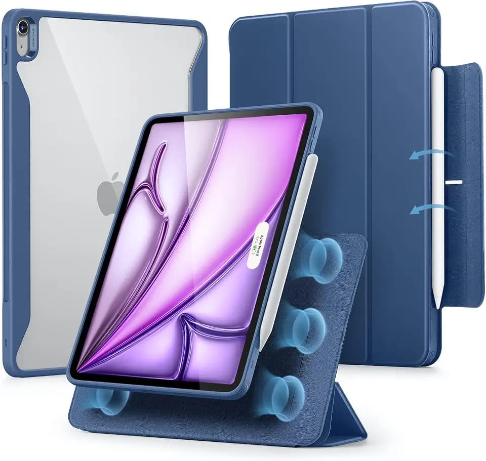 ESR for iPad Air 13 Inch Case M4/M3/M2, Rebound 360 Series, Blue