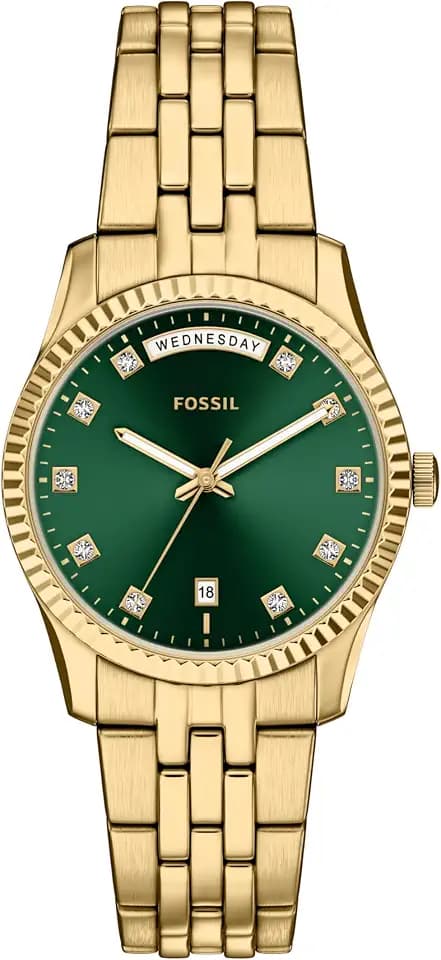 Fossil Women's Watch, Scarlette Quartz Stainless Steel Three-Hand Watch for Women
