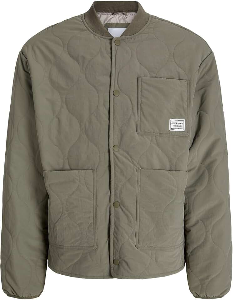 JACK & JONES Male Steppjacke Steppjacke | Regular Fit, Einfarbig, Langarm, Normal, Outdoor, Bei max. 30°C waschen