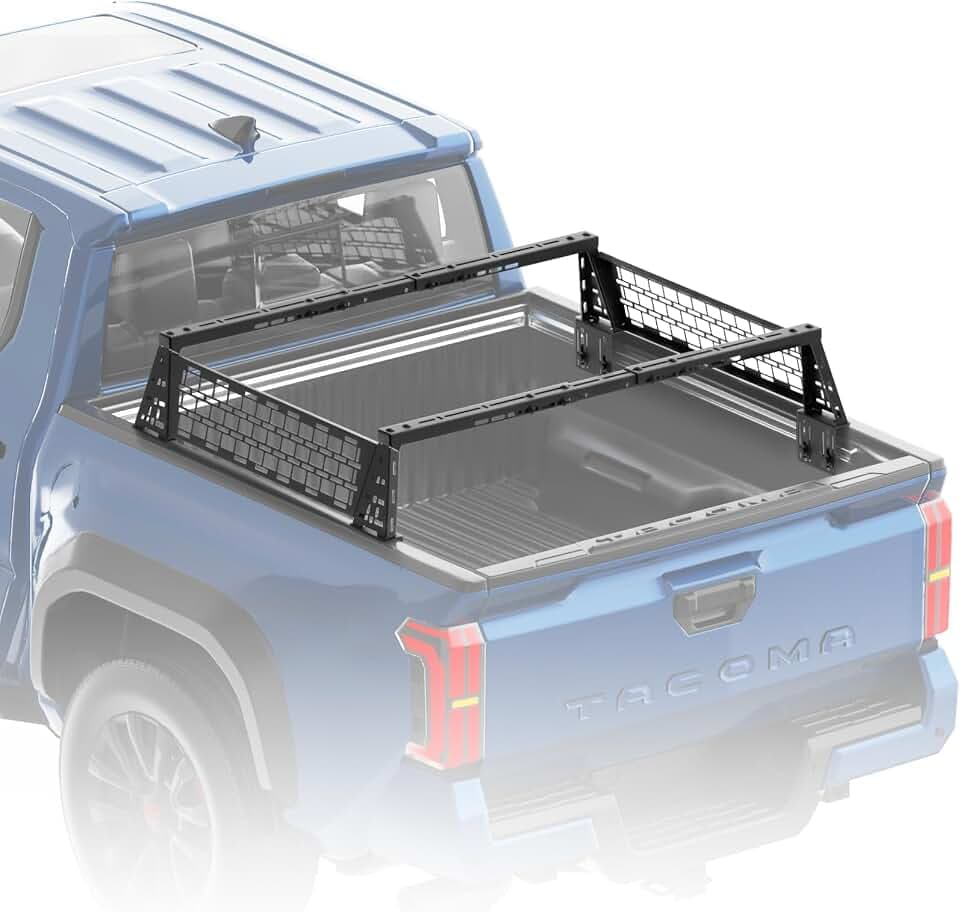 Overland Bed Bars with Molle Panel Universal for Trucks Open Bed | No-Drills Needed Installation (Not for Any Bed Cover)