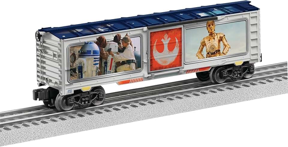 Lionel Star Wars R2-D2 & C-3PO O Gauge Boxcar Train Car, Character Series Model Train Car with Diecast Metal Trucks, Operating Couplers, Ages 14+