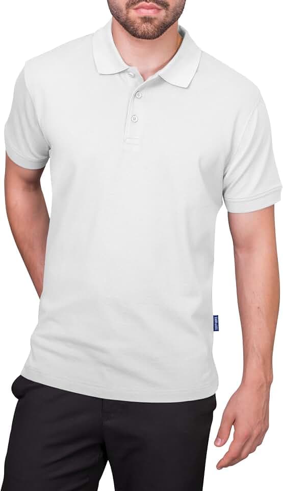 HRM Herren Heavy Polo I Premium Polo Shirt Herren aus 100% Baumwolle I Basic Polohemd bis 60°C waschbar I Hochwertige & nachhaltige Herren-Bekleidung I Workwear