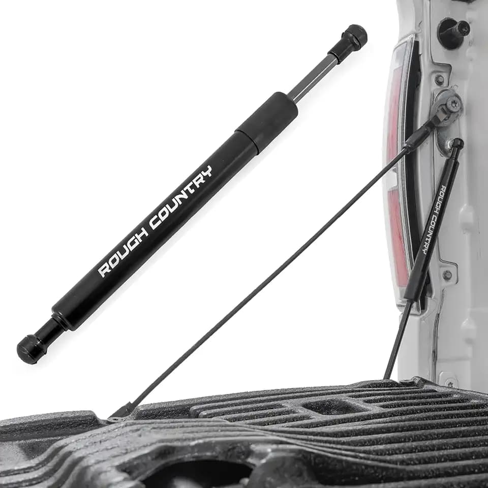Rough Country Tailgate Assist for Ford F-150/F-250/F-350 Super Duty Truck 2WD/4WD (2015-2026) - Smooth, Safe & Controlled Tailgate Lowering