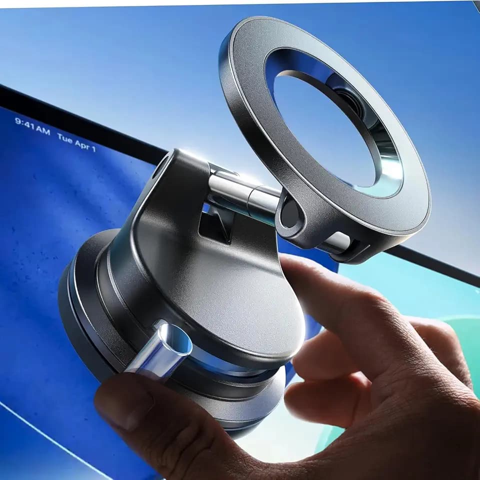 LISEN for MagSafe Car Mount [3800gf Strong Magnet&90+LBS Suction] 360° Adjustable Vacuum Magnetic Phone Holders for Your Car, for iPhone 18 Pro Max 17 16 15 14 13 12 Plus Air for Shower All Smartphone