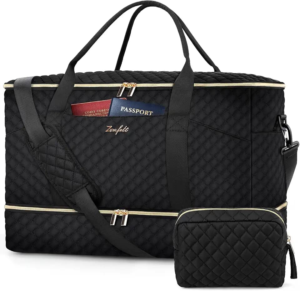ZOMFELT Carry on Luggage 22x14x9 Airline Approved, 45L Travel Bag for Women