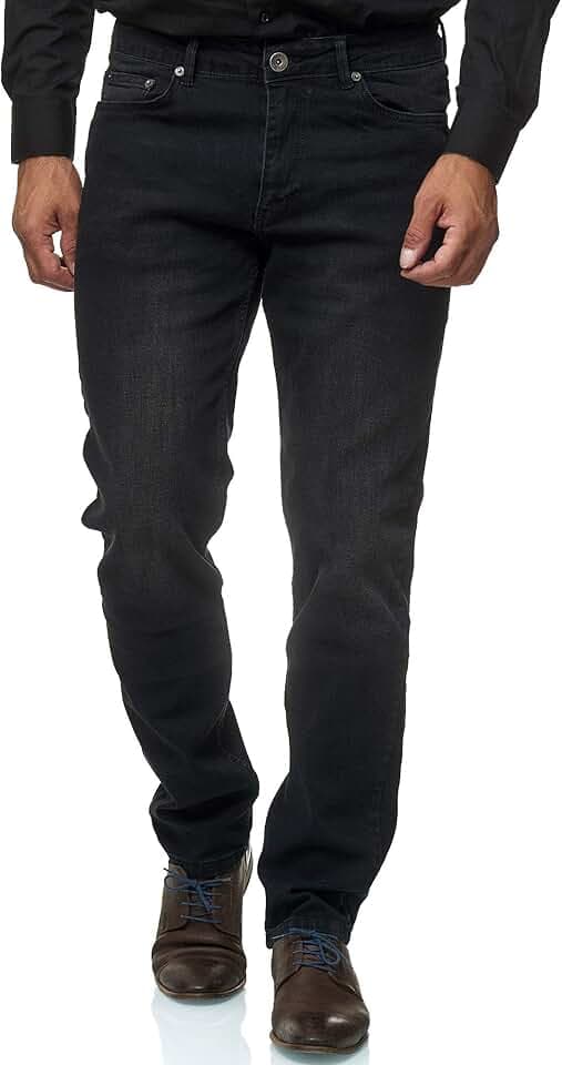JEEL Herren-Jeans - Regular-Fit Straight-Cut