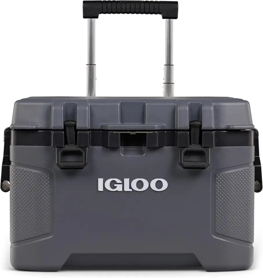 Igloo Trailmate 52 Qt Roller Cooler, Carbonite