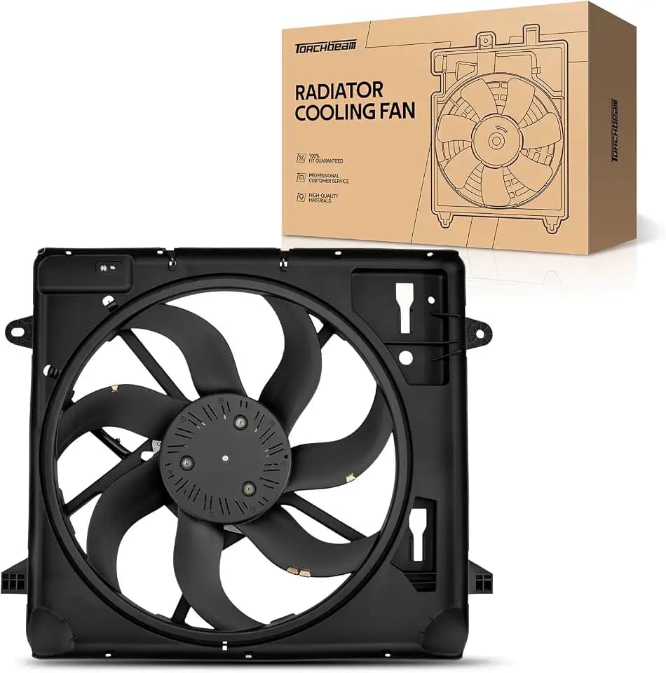 Torchbeam Radiator Cooling Fan 621601, Compatible with 2012-2017 Wrangler