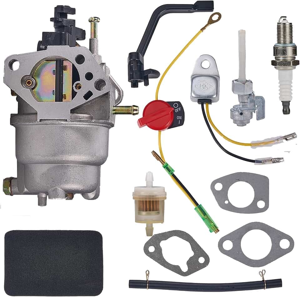 GP5500 Carburetor for 0J58620157 Generac GP5000 GP5500 GP6500 GP6500E GP7500E 0J58620157 5KW 5.5KW 6.5KW 389cc 8125W 188F 190F Portable Generator 0G8442A111 Carb