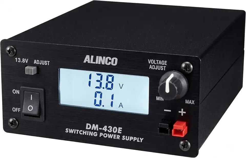 Alinco DM-430E Schaltnetzteil 25A - Ultrakompaktes Digitales Funknetzteil 5-15V DC 30A Peak mit Anderson Powerpole