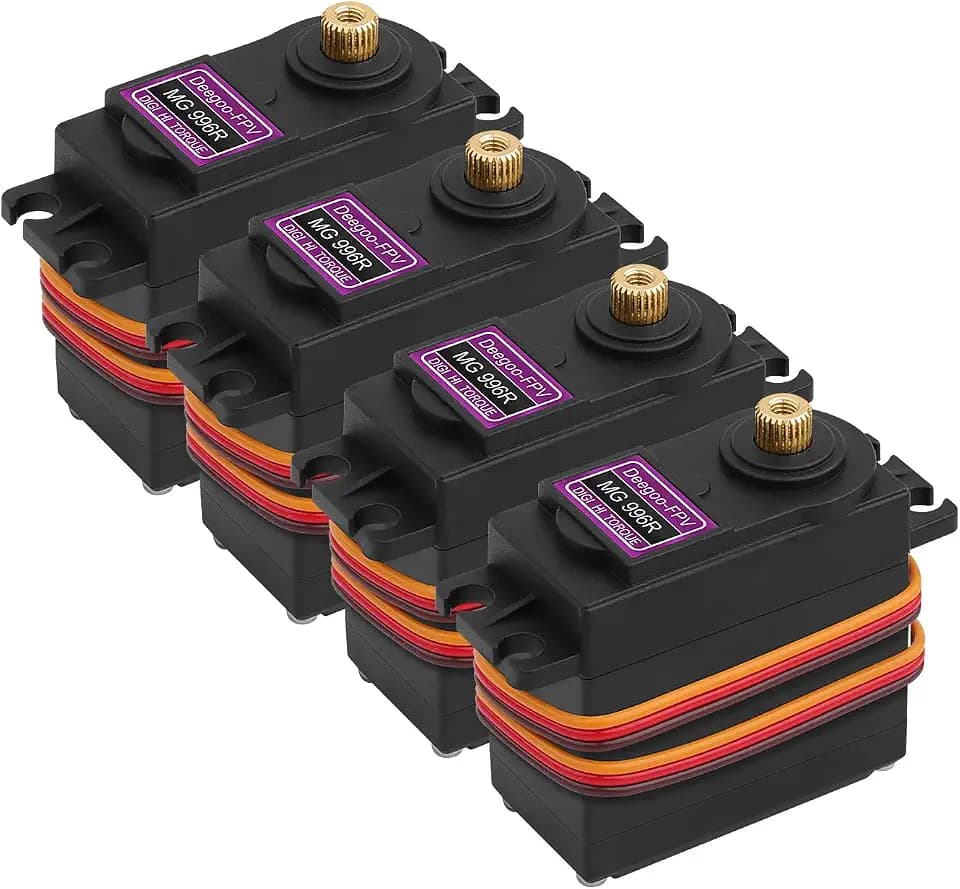 Deegoo-FPV MG996R 55g Metal Gear Digital Servos, 4-Pack