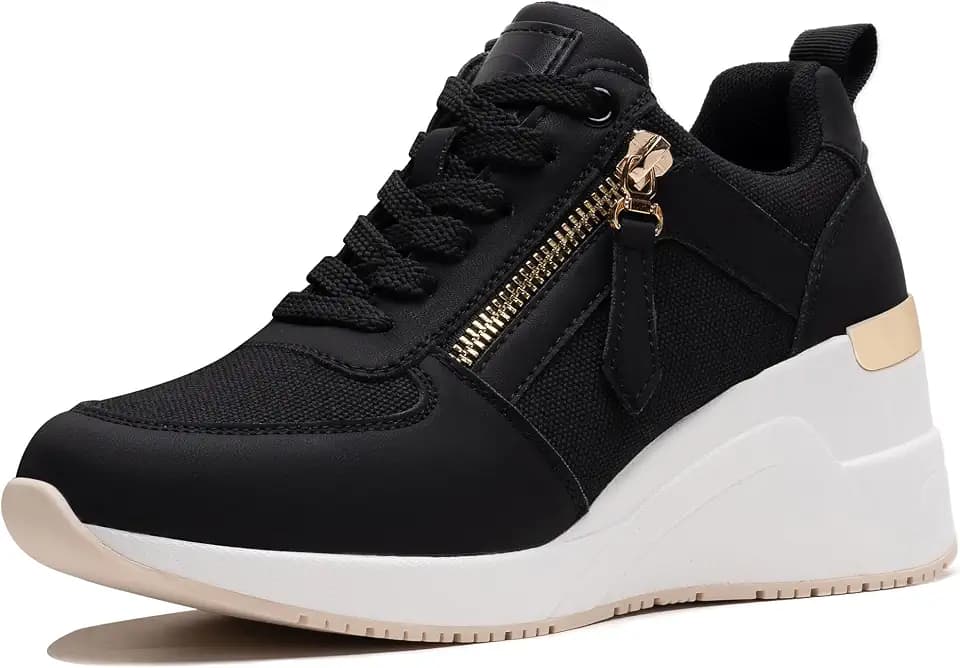 High Heel Wedge Sneakers for Women Platform Tennis Shoes