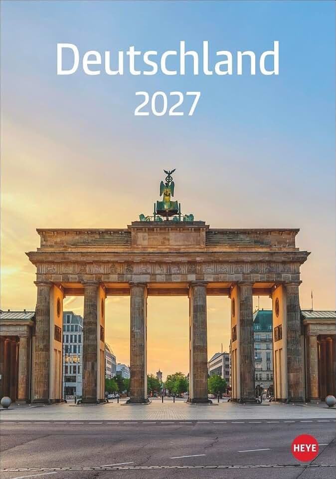 Deutschland Kalender 2027: Die schönsten Aussichten Deutschlands in einem Kalender mit viel Platz für Eintragungen. Hochwertiger Fotokalender mit Monatskalendarium.
