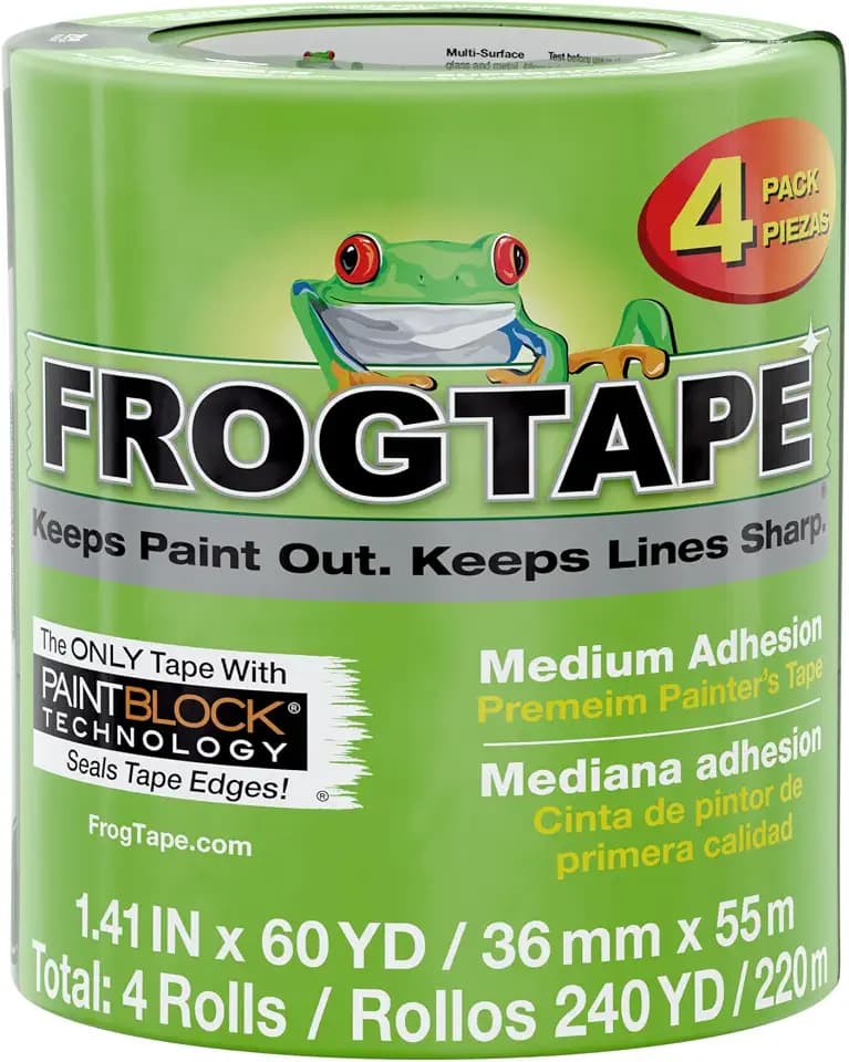 FrogTape Multi-Surface Painter's Tape with PAINTBLOCK, 1.41 in x 60 Yds