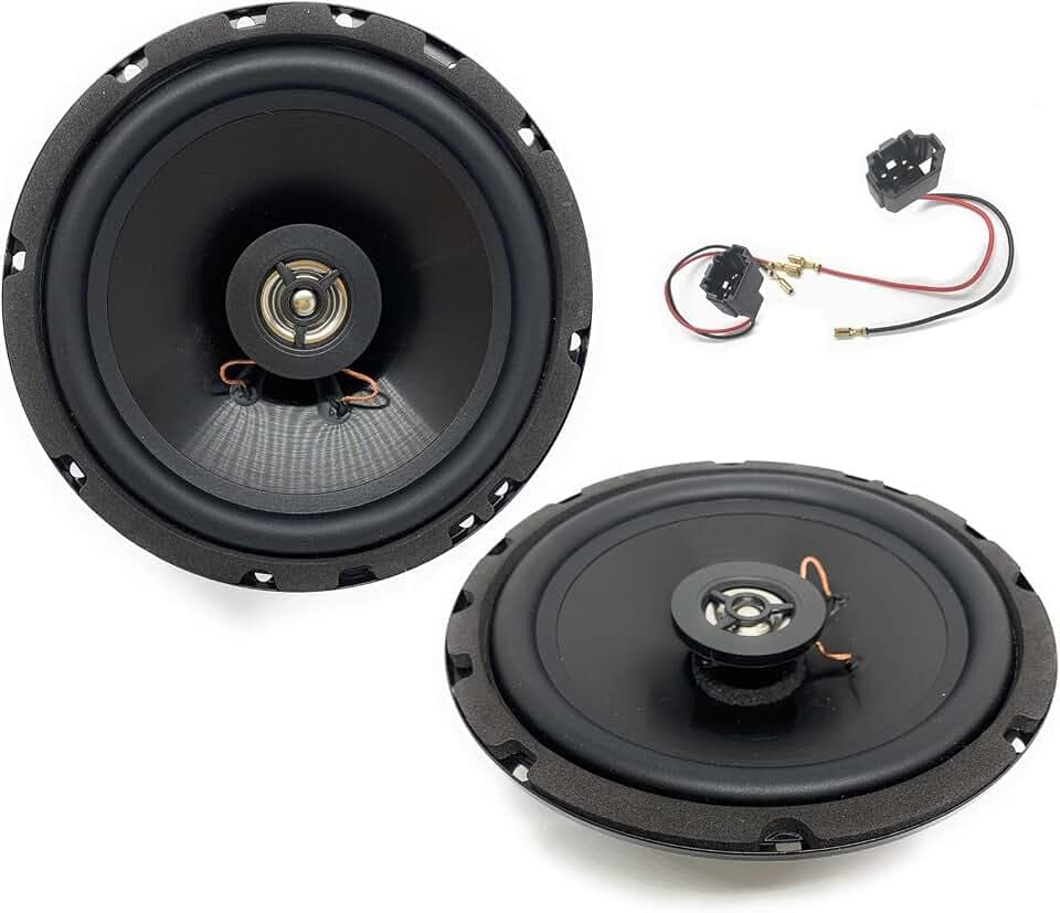 Sound Way - 16,5 cm Lautsprecher Autolautsprecher mit Adaptern Kompatibel mit Mehrmarken Auto