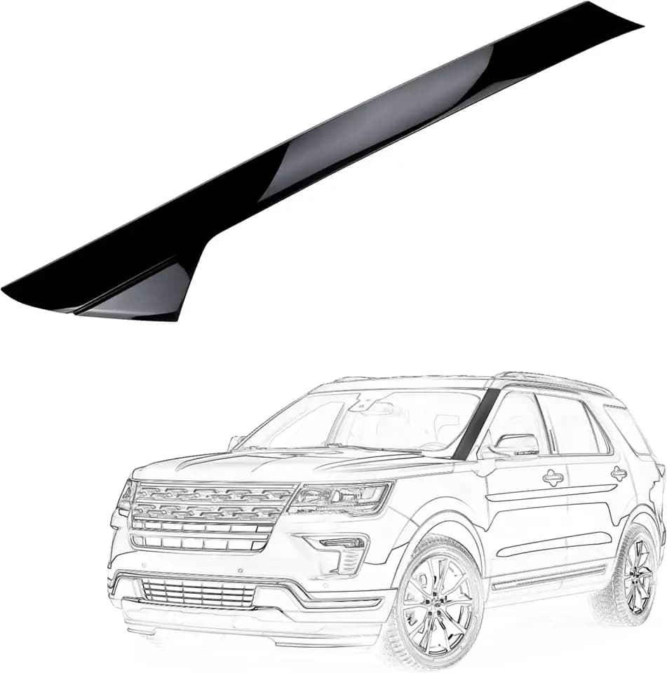 A-Pillar Windshield Trim Molding 926-450 Left Driver Side, Gloss Black