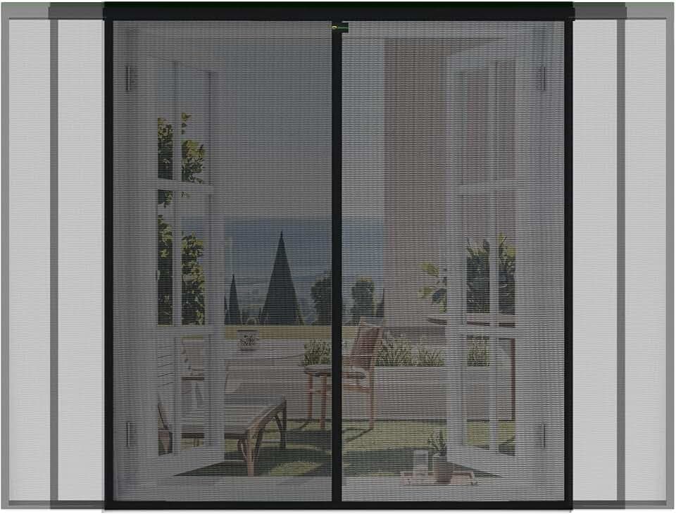Sekey Kürzbar DIY Fliegengitter Fenster Zuschneidbares Moskitonetz Klebemontage ohne Bohren 150x150cm Schwarz