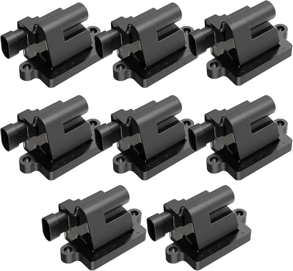 Ignition Coil Pack Set of 8 Compatible with Cadillac Chevy GMC Escalade Silverado Avalanche Express 3500 Suburban Tahoe Topkick Sierra Savana Yukon 4.8L 5.3L 6.0L 8.1L Replaces C1208, D581
