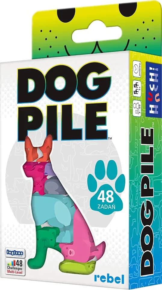 Rebel | Dog Pile (Polen Edition) | Brettspiel | Alter 7+ | 1 Spieler