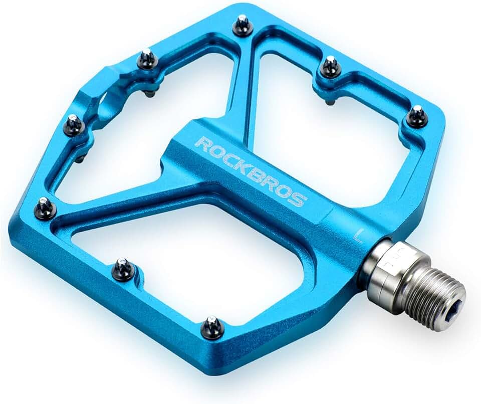 ROCKBROS Fahrradpedale Aluminium CNC mit abgedichtetem Lager, 9/16 Zoll