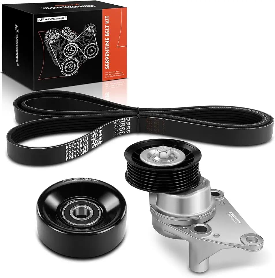 A-Premium Engine Serpentine Belt Drive Kit with Tensioner