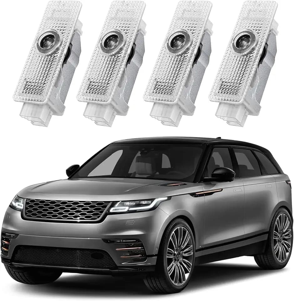 4 Stück Autotür Licht Projektor Türprojektoren für Range Rover/Discovery/Discovery Sport/Aurora/Freelander - Türbeleuchtung Einstiegsbeleuchtung Zubehör