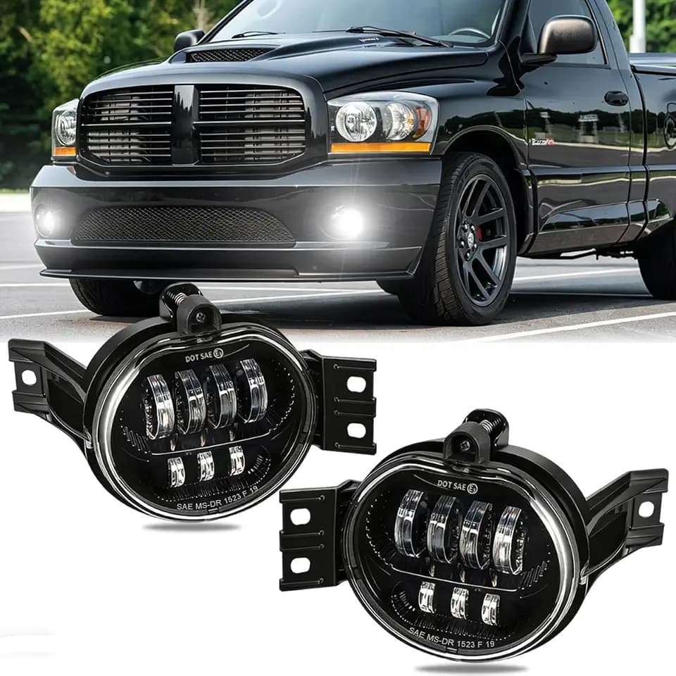 Z-OFFROAD LED Fog Lights Compatible with 2002-2008 Dodge Ram 1500