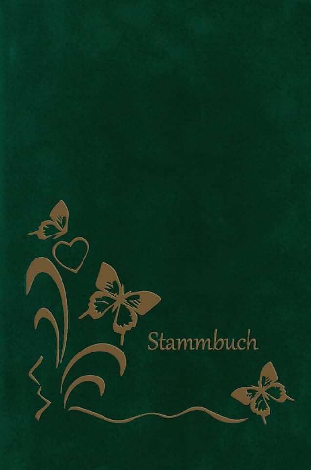 Stammbuch Theo, dunkelgrün, Velours
