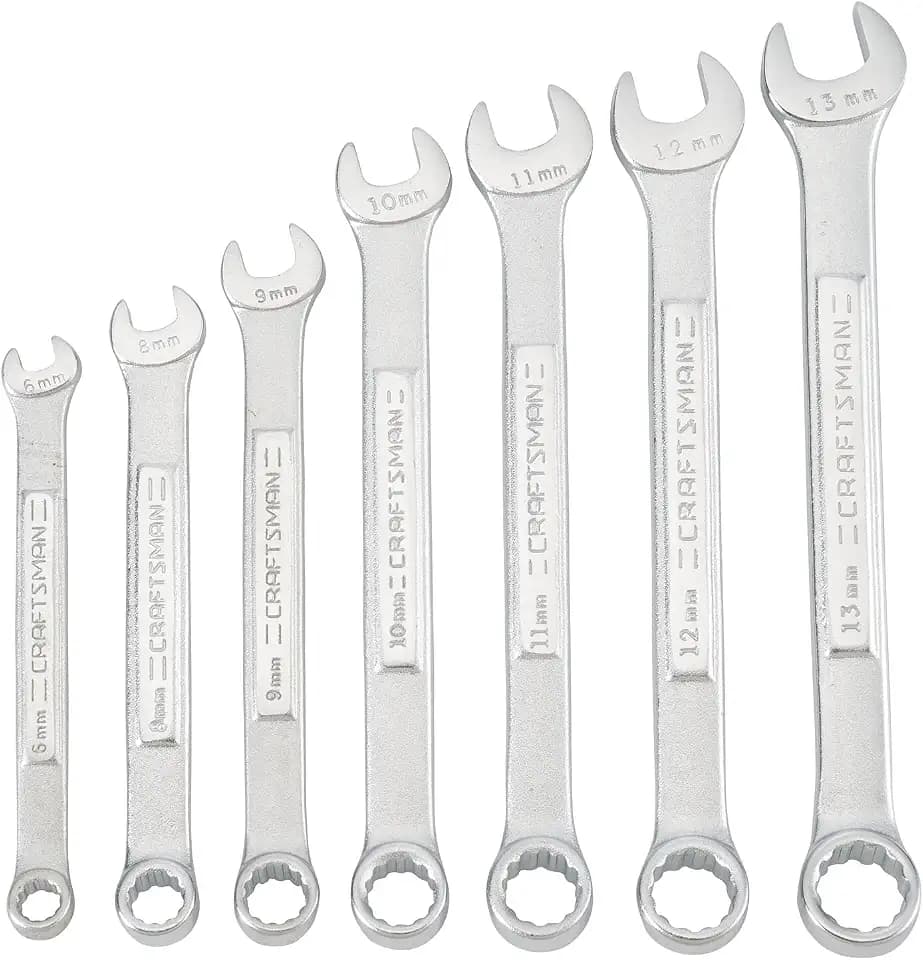 CRAFTSMAN MM WRENCH SET IN POUCH, 7PC (CMMT21086)