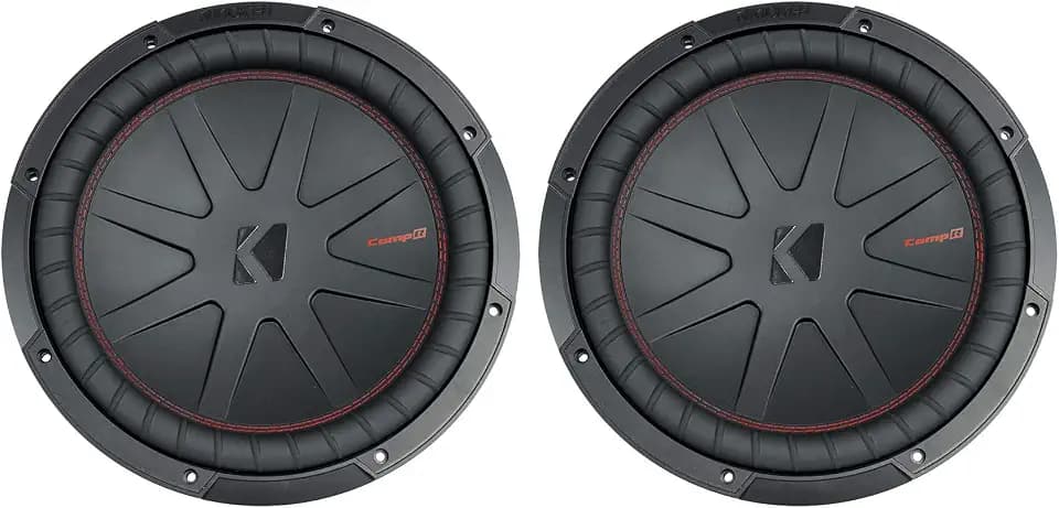 (2) Kicker 48CWR124 COMPR12 2000 Watt 12" Car Audio Subwoofers Subs CWR12-4