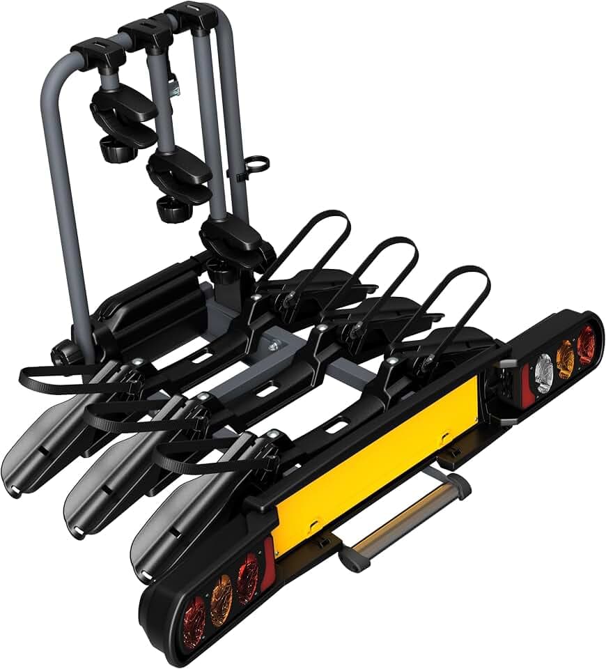 Peruzzo 708/3 Pure Instinct 3 Fahrradträger Anhängerkupplung 3 Fahrrad, schwarz, 100 x 80 x 70 cm