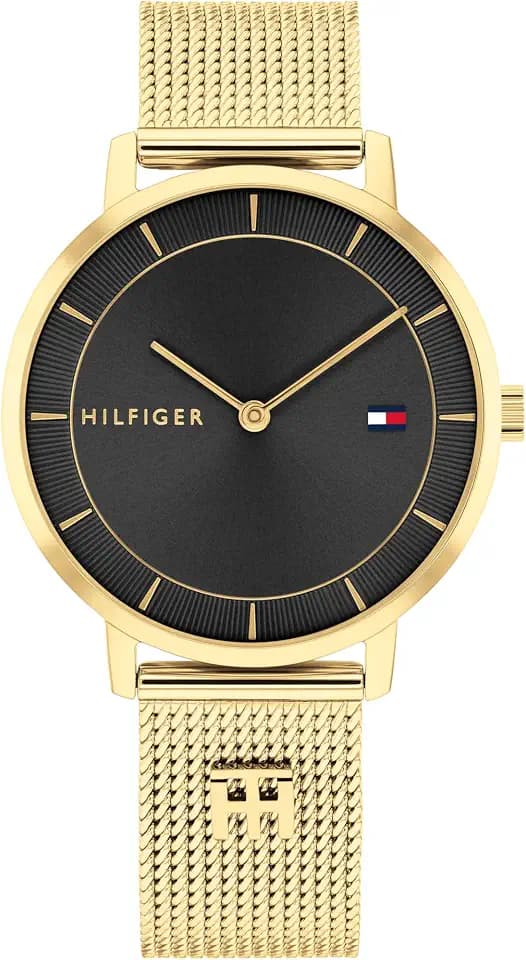 Tommy Hilfiger Analoguhr für Damen mit Roségold-Stahlarmband