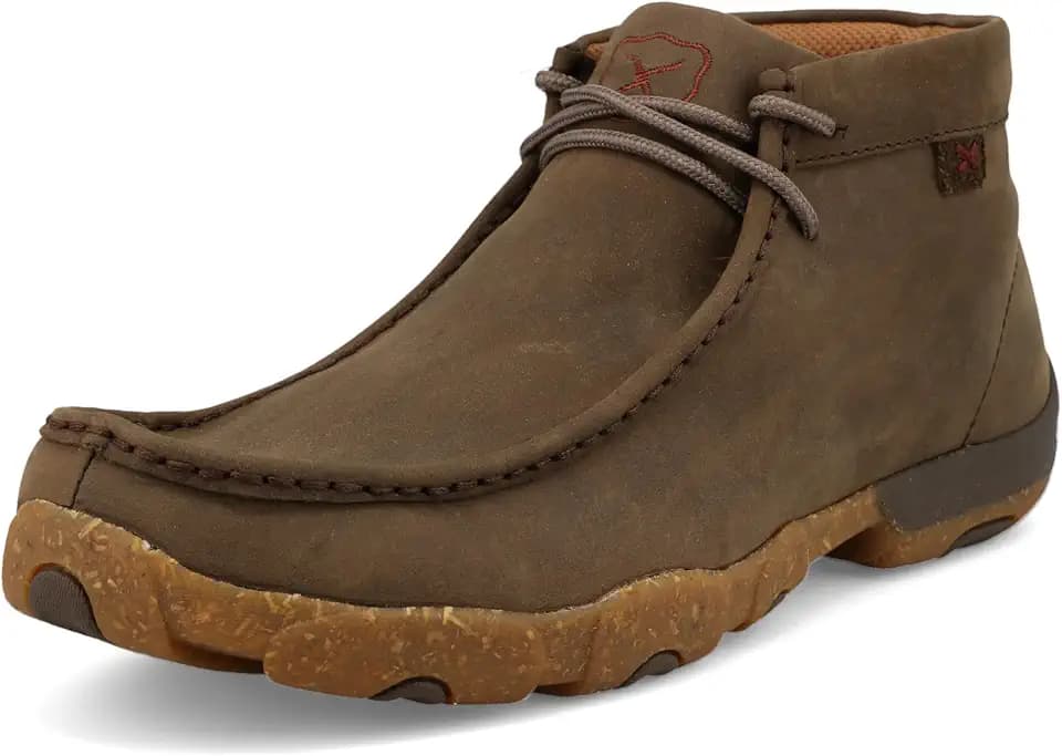 Twisted X Men's Chukka Driving Moc Boot, Shitake, 11 M
