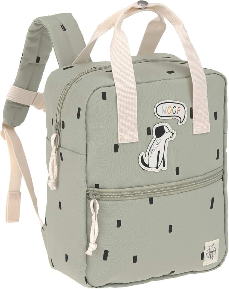 LÄSSIG Kindergartenrucksack Mini Square 7L Happy Prints Light Olive