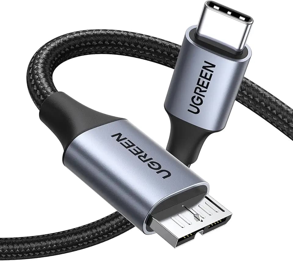 UGREEN 10Gbps USB C to Micro B Cable 3.3FT for External Hard Drive