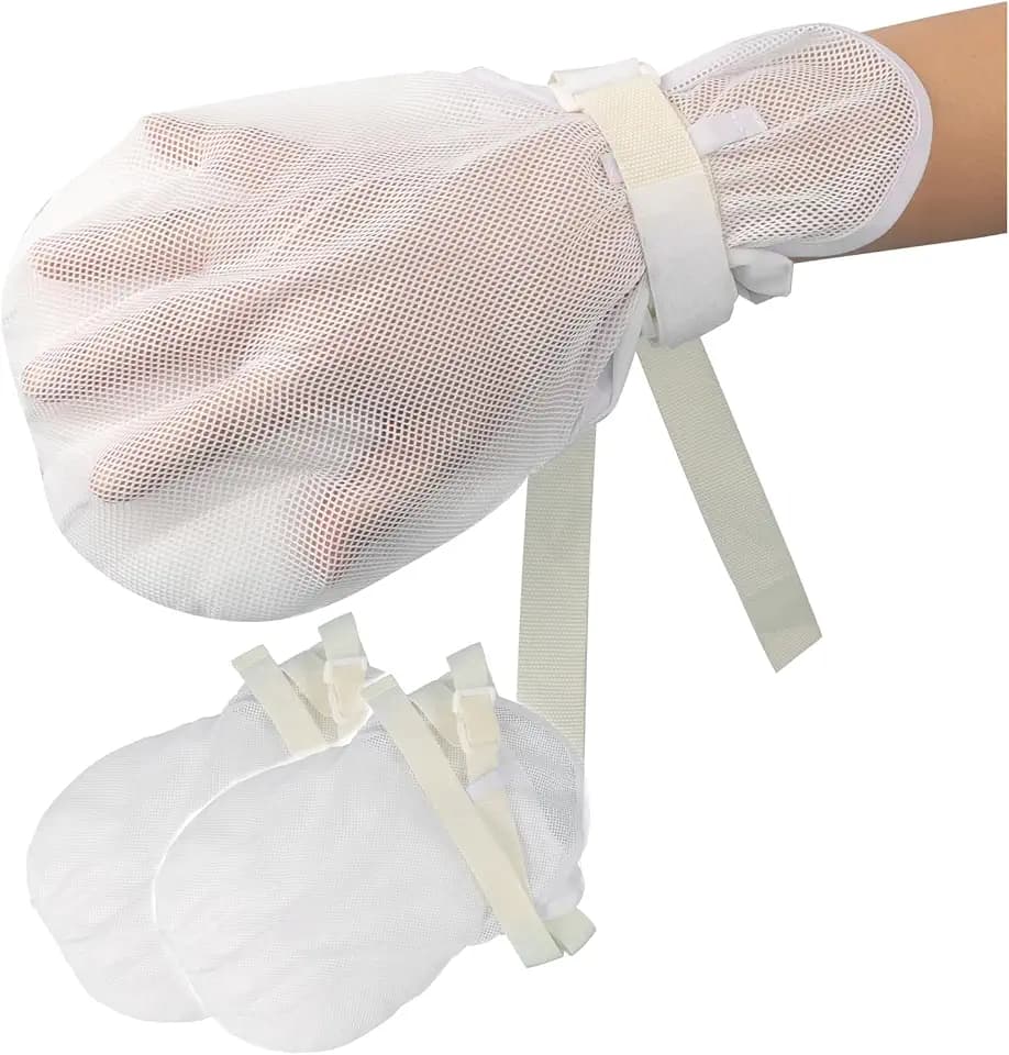 YJZQ Schutzhandschuhe aus Netzstoff für den Sommer, Handschuh mit Schwamm, Pflege alter Fäustlinge, mit Anti-Streifenband, Hilfe zum Entfernen von Händen