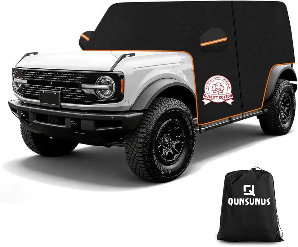 QUNSUNUS Bronco Cover 4 Door Cab Cover All Year Waterproof Bronco Cab Cover
