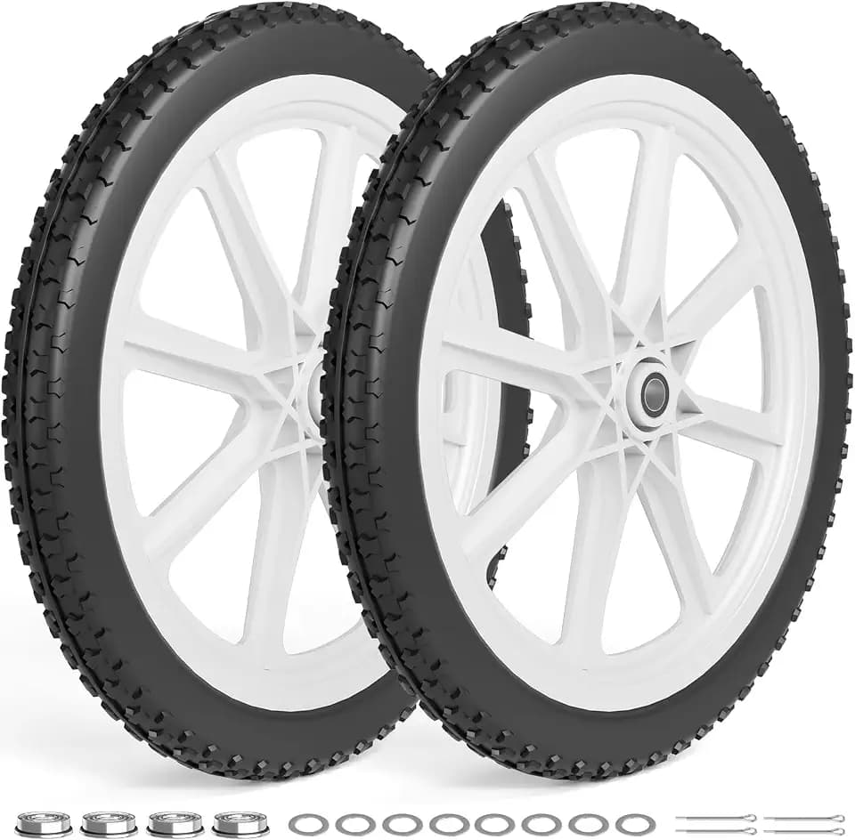 RONPOW 20" Flat Free Wheels Compatible with rubbermaid Wheelbarrows Tires