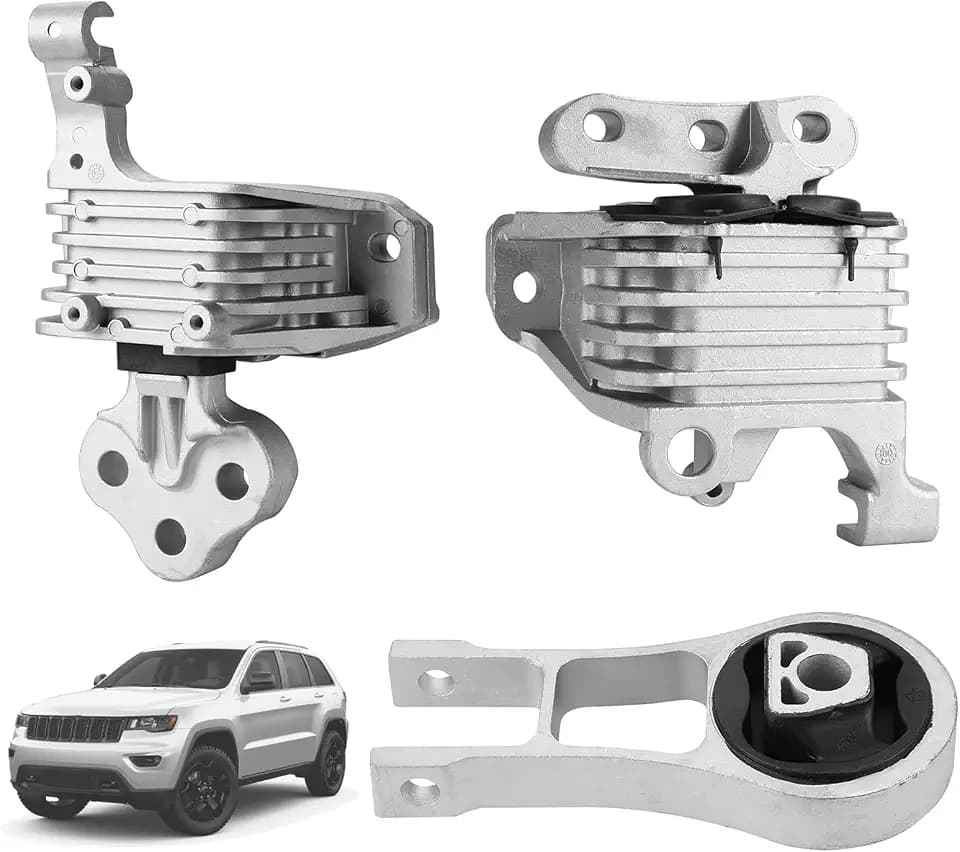 3PCS Engine Motor & Transmission Mounts Fits for 2014-2021 Cherokee 2.4L