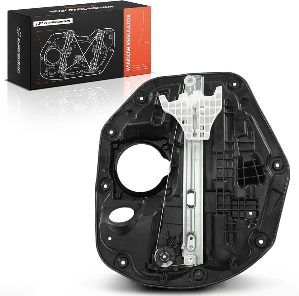 A-Premium Rear Driver Side Power Window Regulator with Motor (6-Pin)