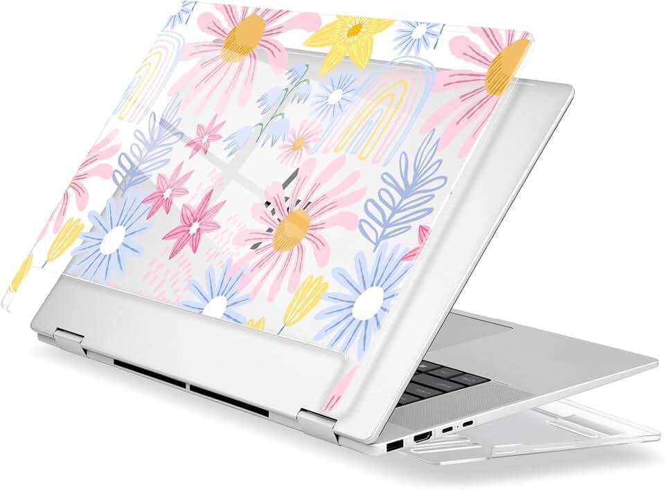 Batianda Case for HP Envy x360 16-inch 2-in-1 Laptop 2024, Retro Rainbow