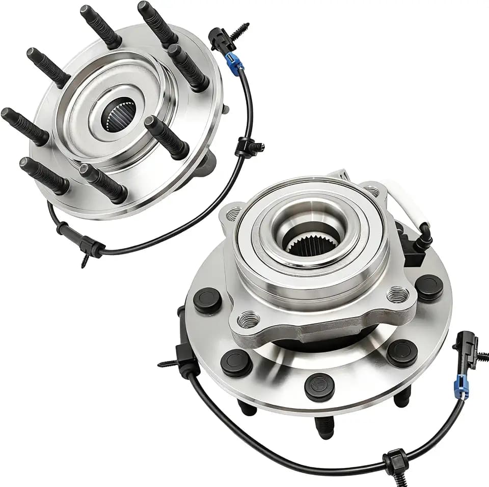2Pcs 515086 Front Wheel Bearing Hub Assembly Fit for Chevy Avalanche Silverado 1500 HD 2500 Classic 2001-2006 Suburban, for GMC Sierra 1500 2500 Classic 2007 Yukon XL 2500, 8 Lugs w/ABS
