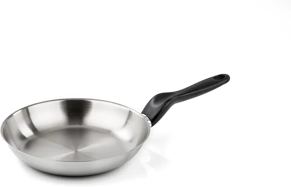 Barazzoni Le Inox Bratpfanne, Edelstahl 18/10, Silber, 28 cm