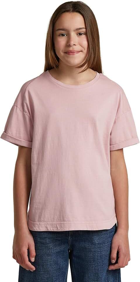 G-Star Mädchen Girls Rolled Up Tee Shirt