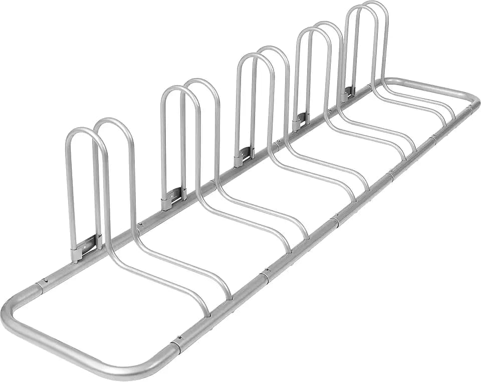 Retrospec Stash Rack Bike Floor Stand Bicycle Storage Organizer for Mountain Bike, Road Bike, Weather Resistant Fine Powder Steel Coating Fits Wheels up to 3"